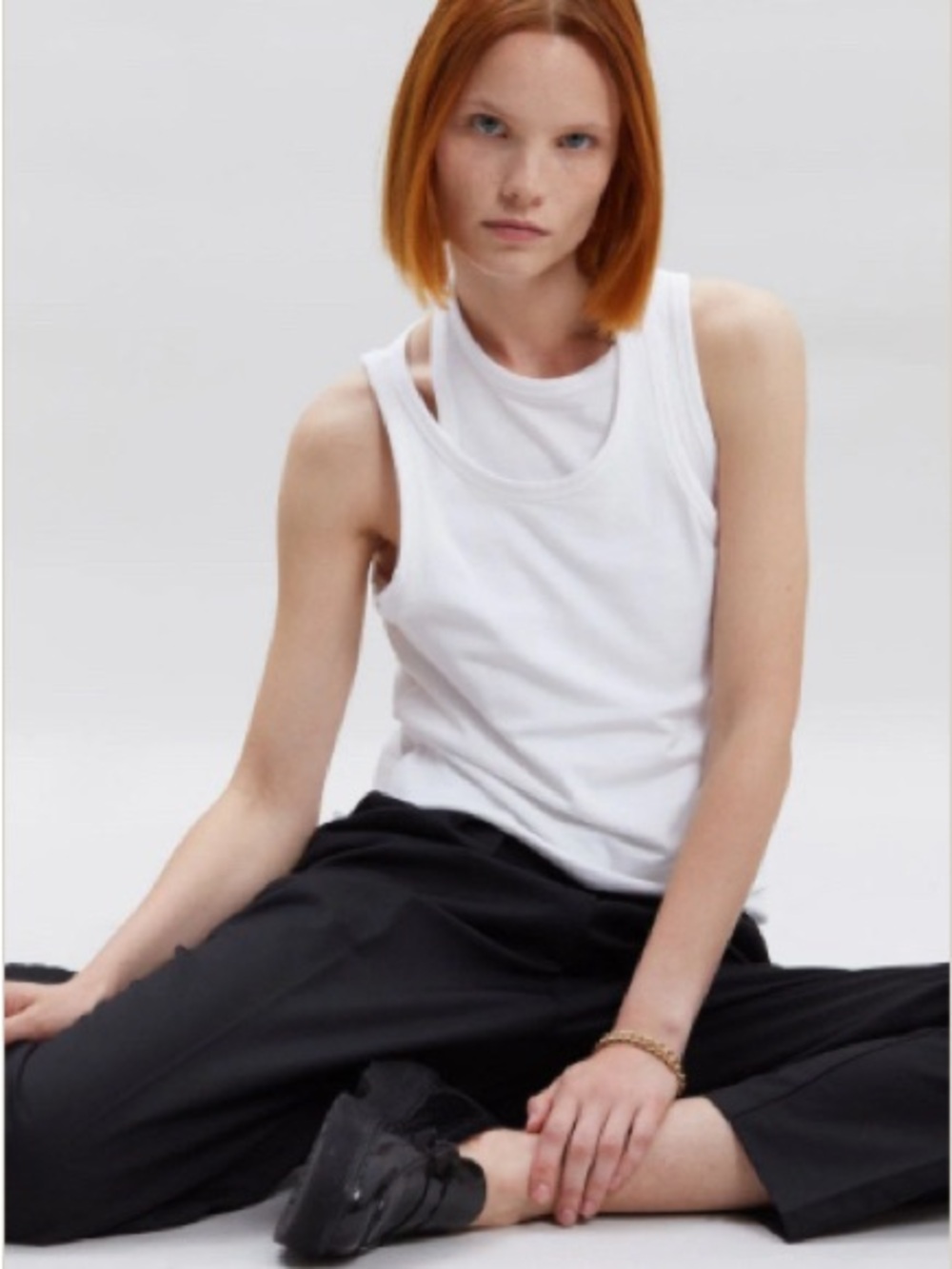Frankie Shop Double Asymmetric Layer Tank